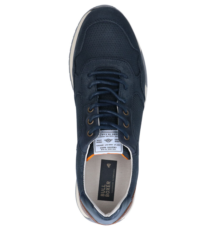 Bullboxer Chaussures à lacets en Bleu foncé en cuir (281833)