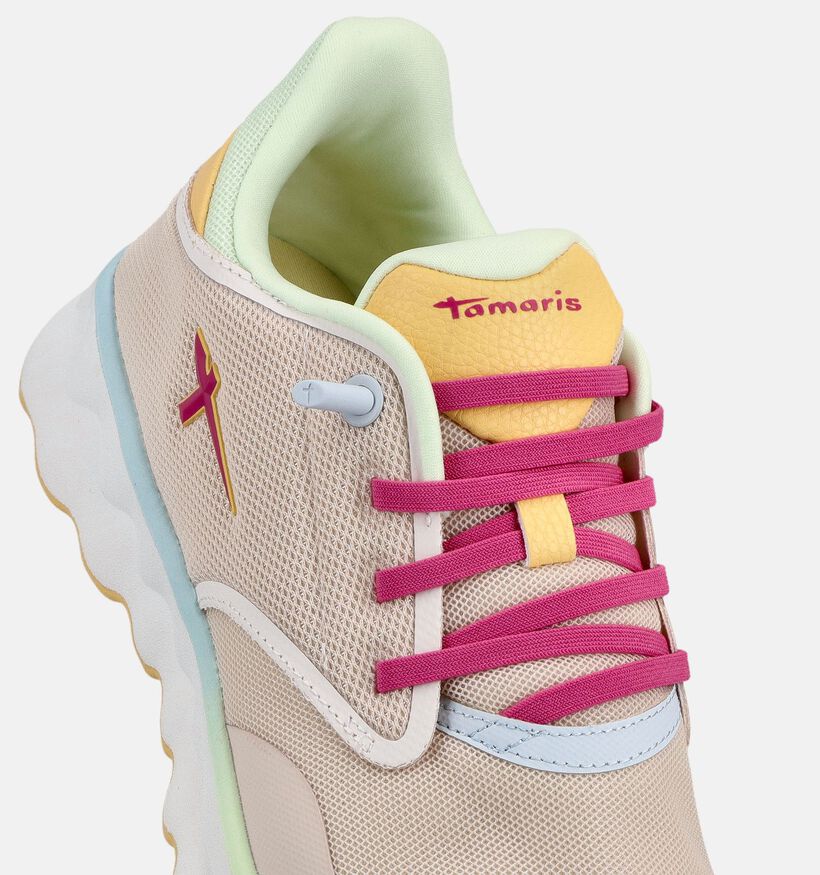 Tamaris Lichtbeige Sneakers voor dames (367637) - geschikt voor steunzolen