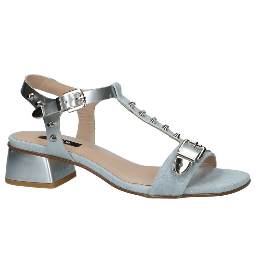 Zilveren Geklede Sandalen Zinda in leer (220245)