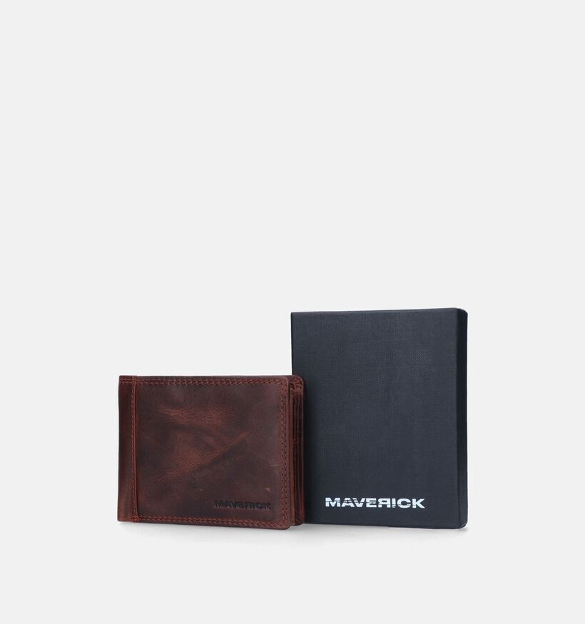 Maverick Bruine Portefeuille voor heren, dames (358811)