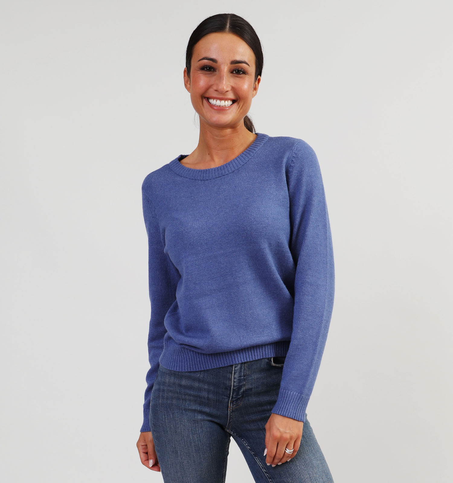 Villa Ril Blauwe Trui Dames Truien Online op TORFS.BE