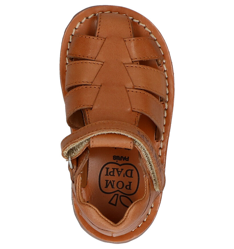 Pom d'Api Waff Papy Cognac Sandalen voor jongens (304805)