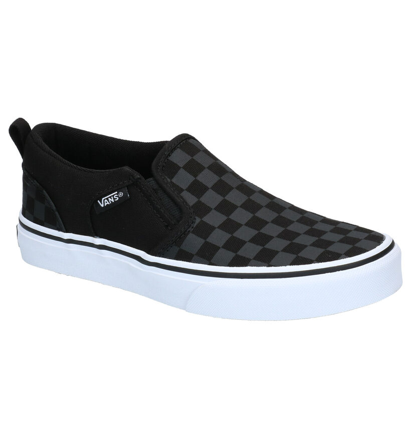 Vans Asher Zwarte Slip-on Sneakers in stof (303045)