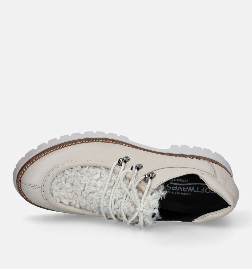 Softwaves Ecru Veterschoenen voor dames (332658) - geschikt voor steunzolen