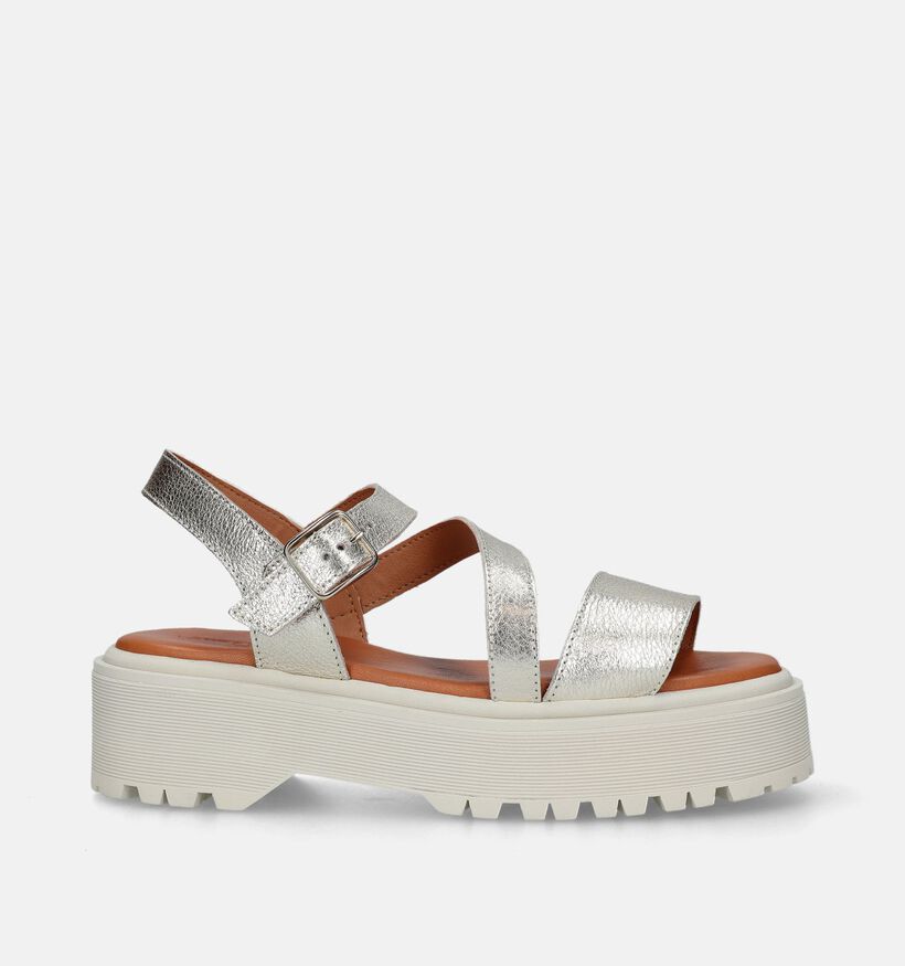 Sweet Lemon Nacere Sandales avec semelle plateform en Or pour femmes (361381)