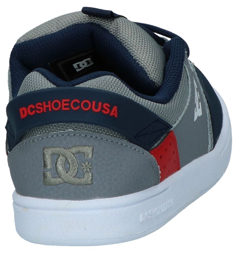 DC Shoes Baskets de skate en Gris en cuir (235132)