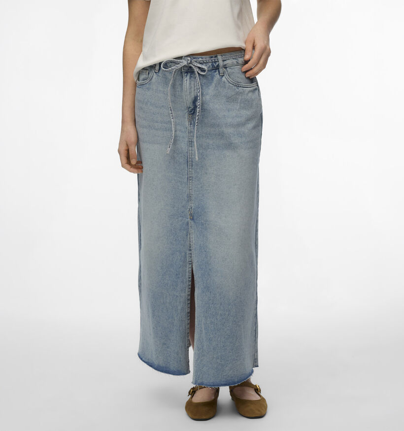 Vero Moda Wien Long Belt Jupe en Bleu pour femmes (367154)