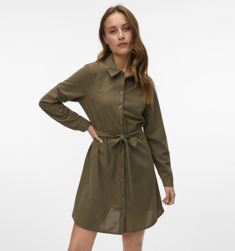 Vero Moda Melly Donkergroen Kleedje voor dames (364540)