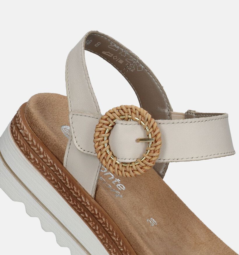 Remonte Beige Sandalen voor steunzolen voor dames (339232) - geschikt voor steunzolen