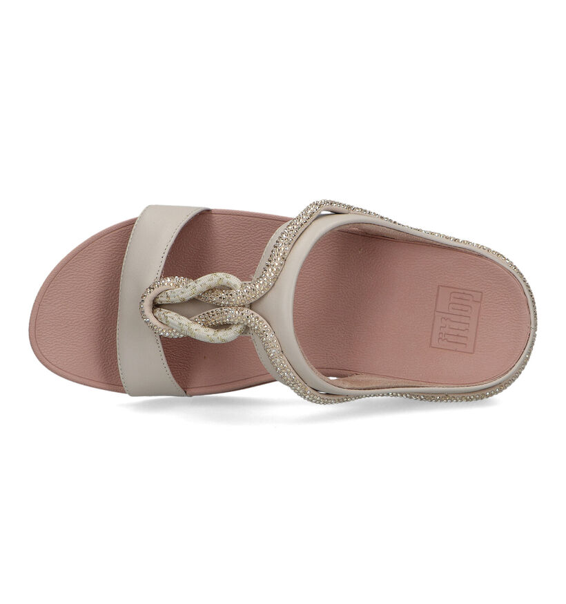 FitFlop Fino Crystal-Cord Beige Slippers voor dames (320479)