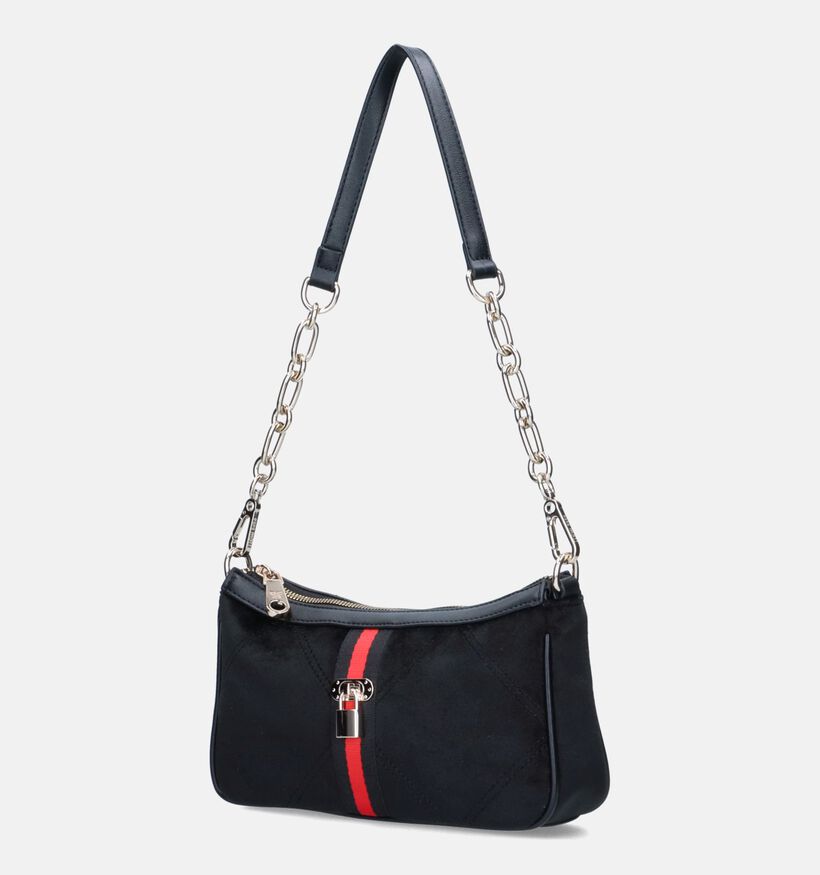 Pepe Moll Velvet Zwarte Schoudertas voor dames (349686)