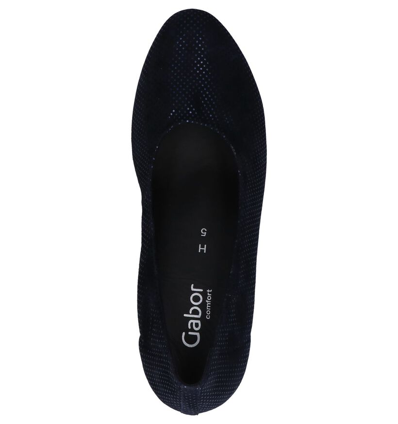 Gabor Optifit Blauwe Pumps in nubuck (260055)