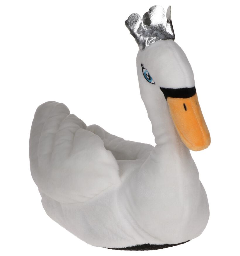 Dazzle Pantoufles fermées en Blanc en textile (227191)