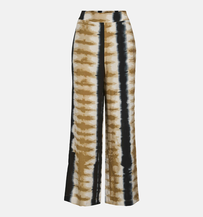 Vila Wrinkle Gele/Zwarte Broek voor dames (361348)