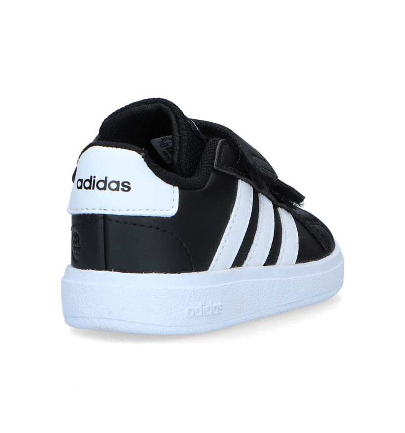 adidas Grand Court 2.0 CF Zwarte Sneakers voor jongens, meisjes (324140)