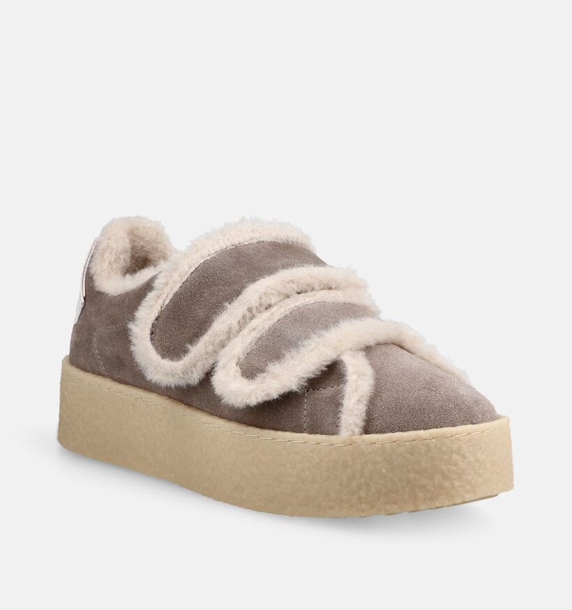 Tamaris Taupe Schoenen met Velcro voor dames (381082) - geschikt voor steunzolen