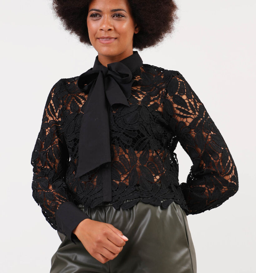 Vero Moda Eda Zwarte Kanten blouse voor dames (349035)