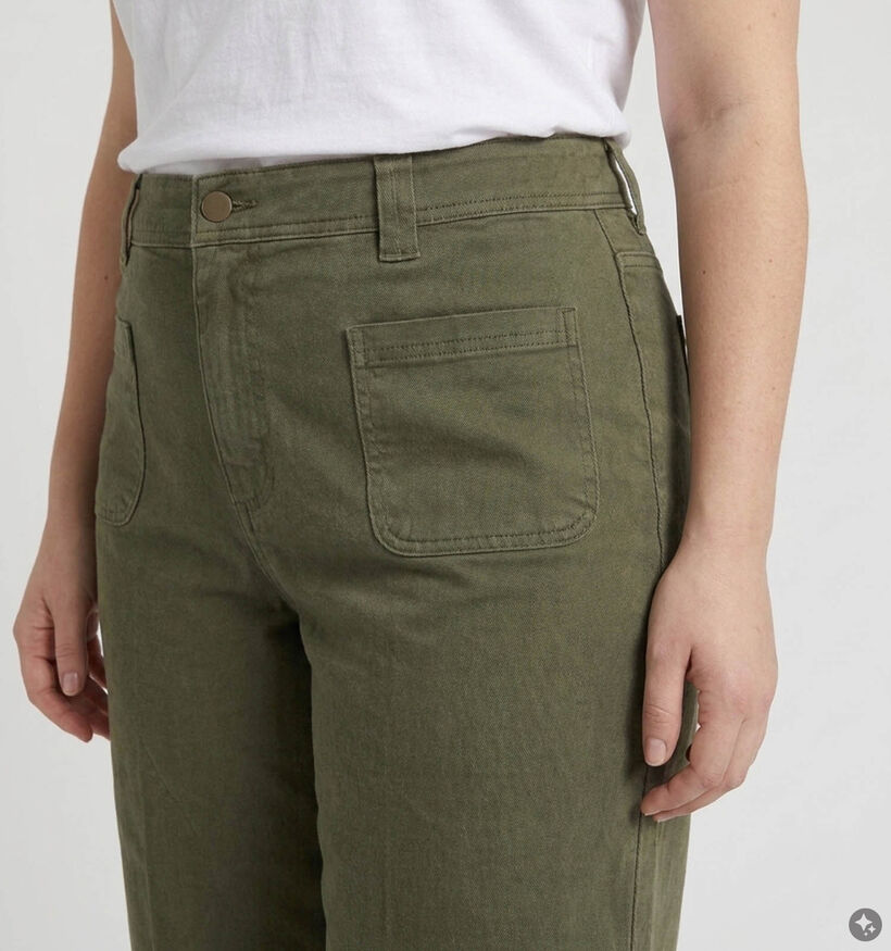 Vero Moda Curve Forest Night Tulle Groene Jeansbroek L32 voor dames (378126)
