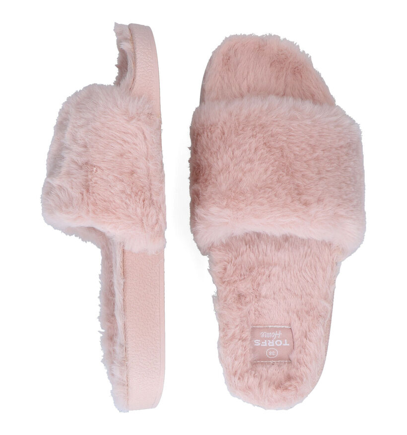 Torfs Home Pantoufles ouvertes en Rose pour filles (315086)