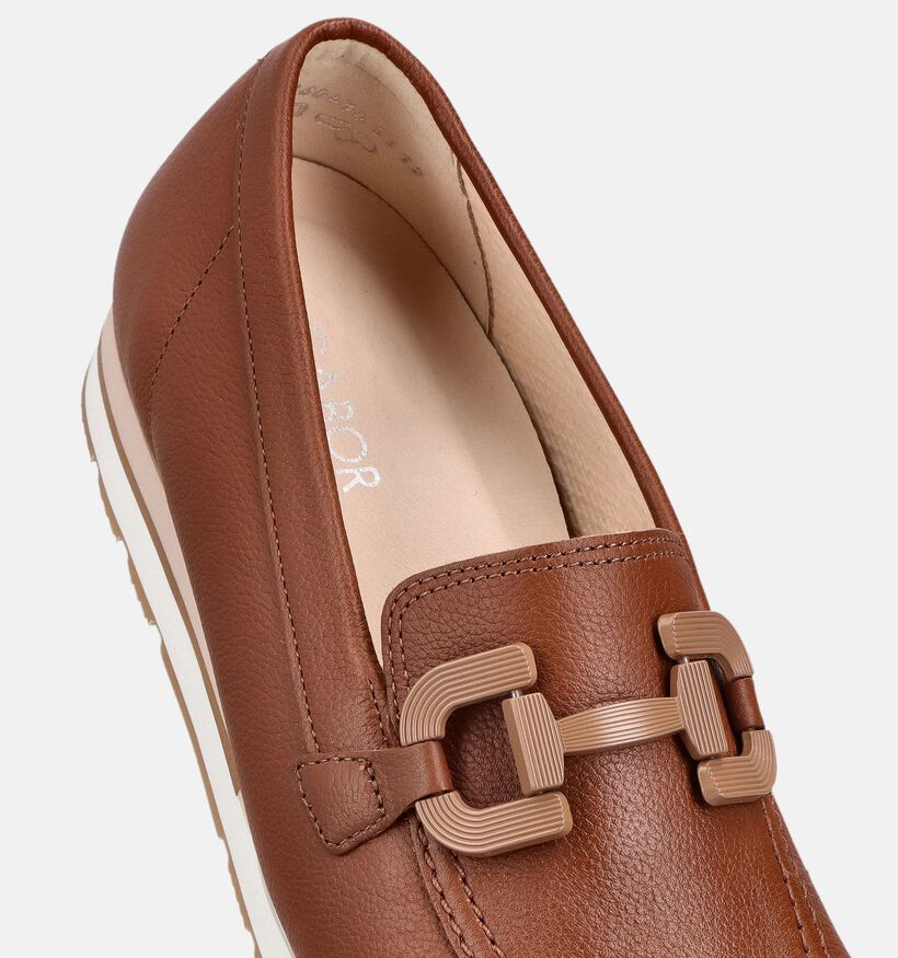 Gabor Mocassins en Cognac pour femmes (371140) - pour semelles orthop&eacute;diques