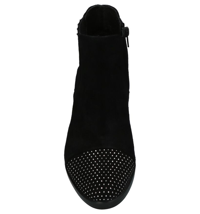 Geklede Boots Via Roma Zwart in daim (204358)