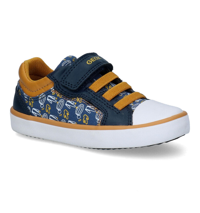 Geox Gisli Chaussures à velcro en Bleu pour garçons (303784) - pour semelles orthopédiques