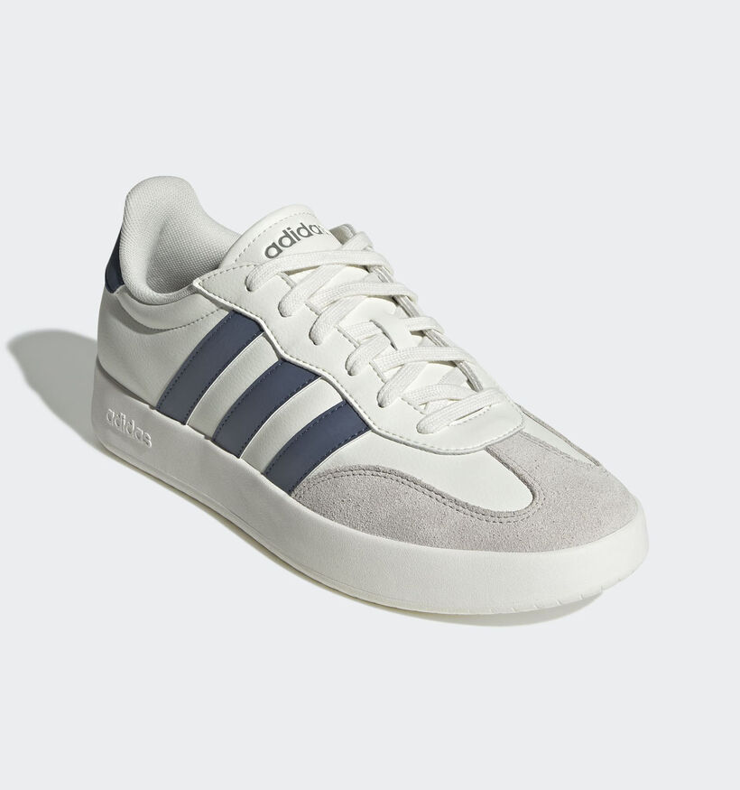 adidas Barreda Baskets basses en Blanc/Bleu pour hommes (359484) - pour semelles orthopédiques