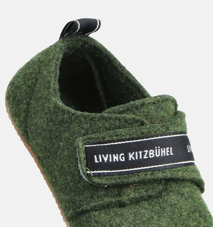 Living Kitzbühel Pantoufles fermées en Vert pour filles, garçons (365718)