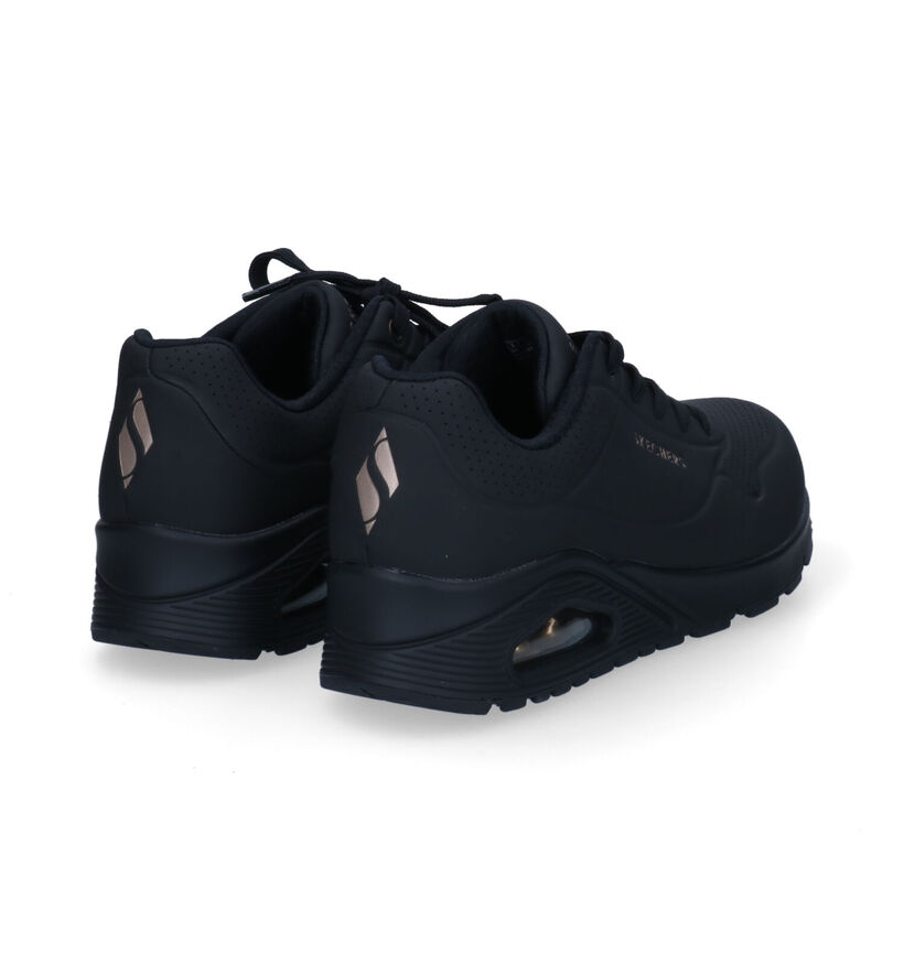Skechers Uno Stand on Air Zwarte Sneakers voor dames (326235)