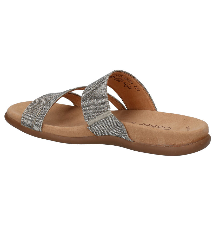 Gabor Best Fitting Gouden Slippers in stof (291369)