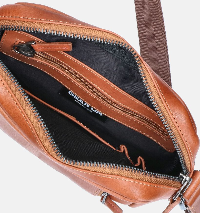 Maverick Cognac Schoudertas voor heren (365800)