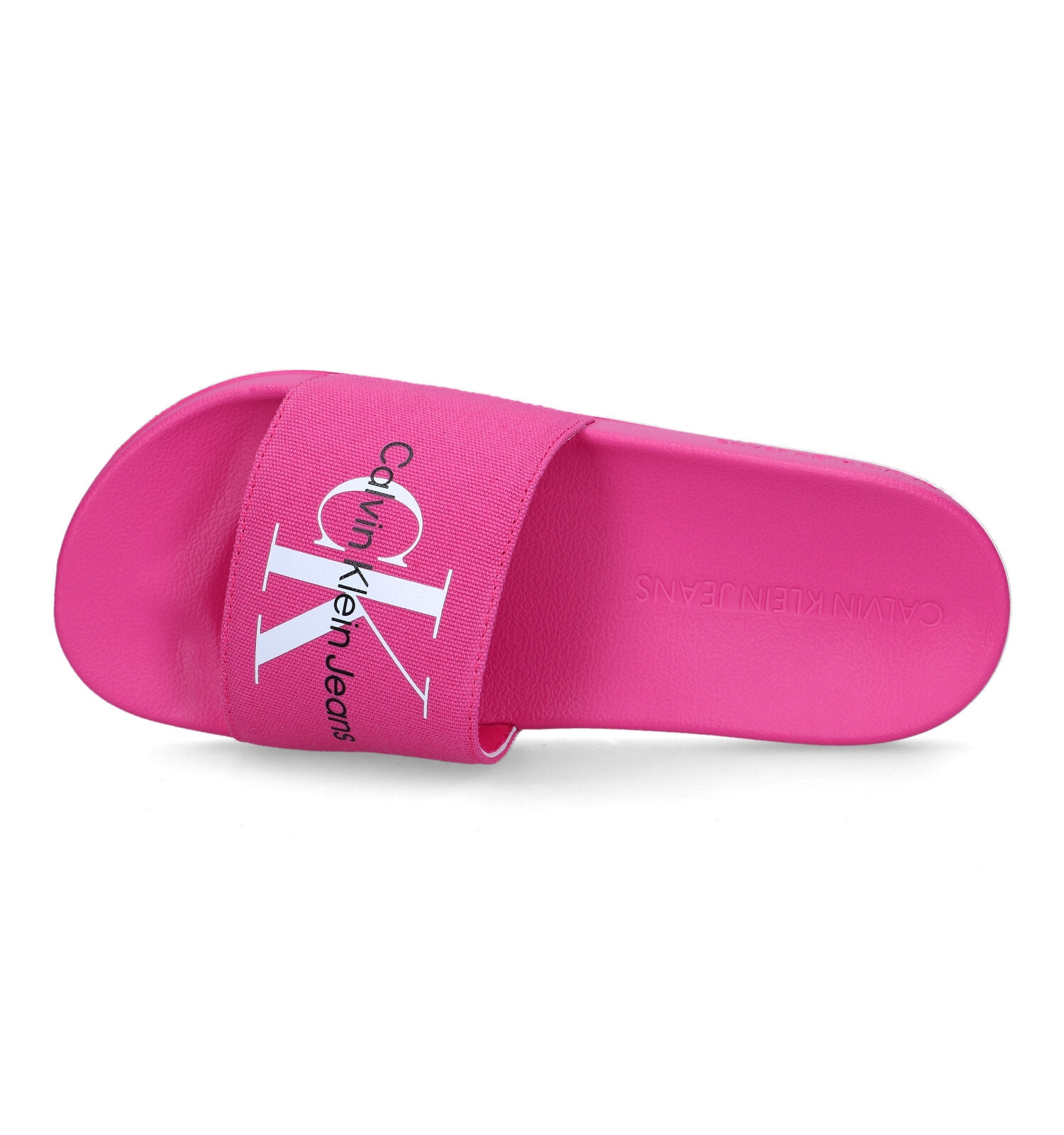 Calvin Klein Slide Monogram Claquettes de piscine en Rose Femmes