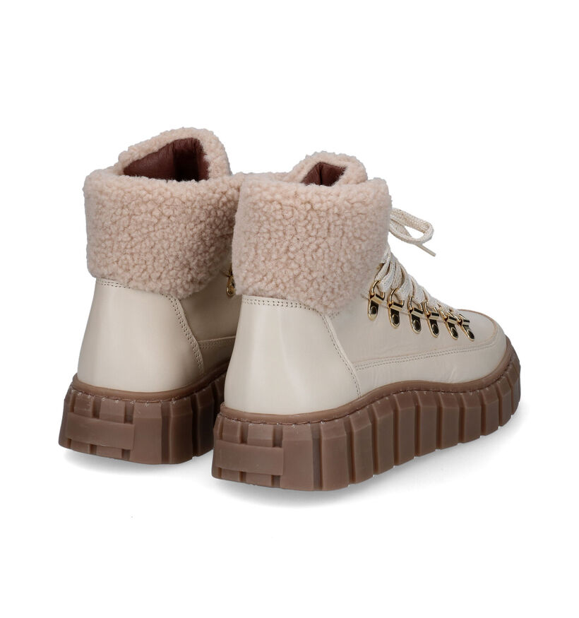 Scapa Baskets montantes en Écru en cuir (317182)