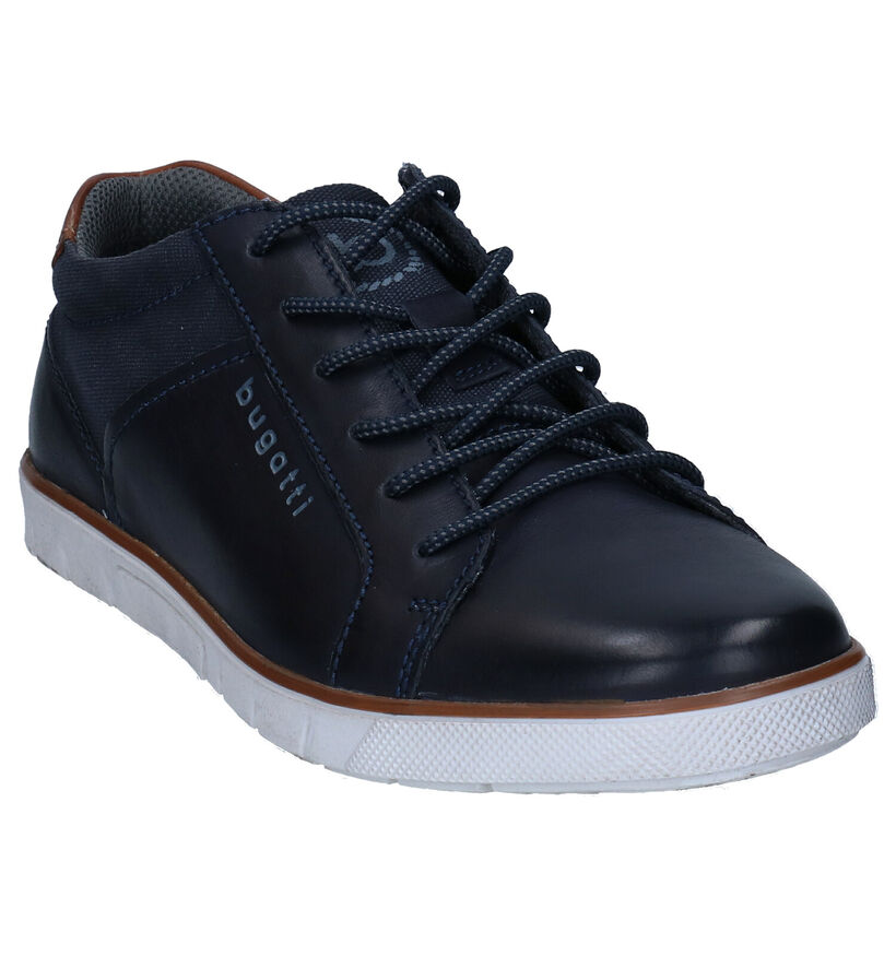 Bugatti Pacific Blauwe Veterschoenen in nubuck (306756)