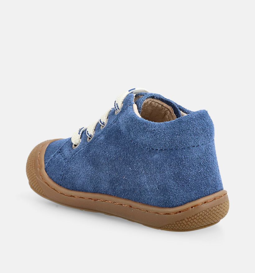 Naturino Macks 2 Suede Boots &agrave; lacets en Bleu pour gar&ccedil;ons (380177) - pour semelles orthop&eacute;diques