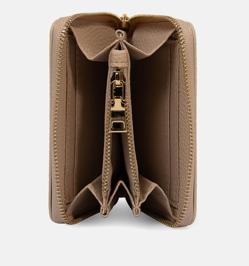 Laurent David Estee Porte-monnaie zippé en Taupe pour femmes (357979)