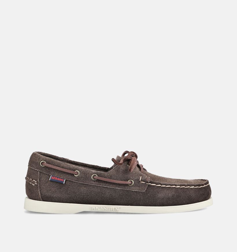 Sebago Dockside Portland Flesh Out Donkerbruine Bootschoenen voor heren (377069)