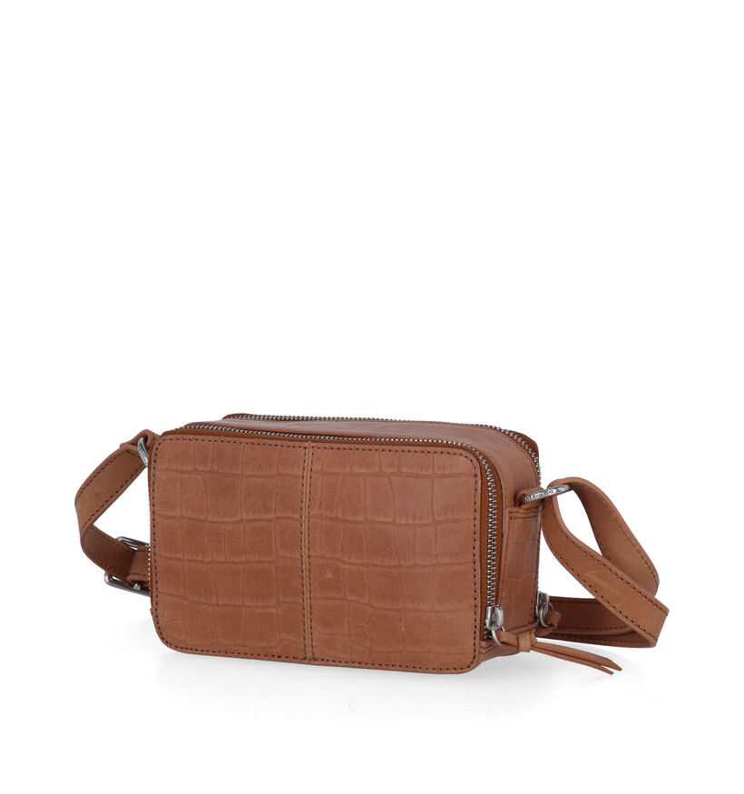 Burkely Icon Ivy Zwarte Crossbody Tas in leer (307979)