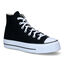 Chuck Taylor All Star Platform Zwarte Sneakers in stof (317452)