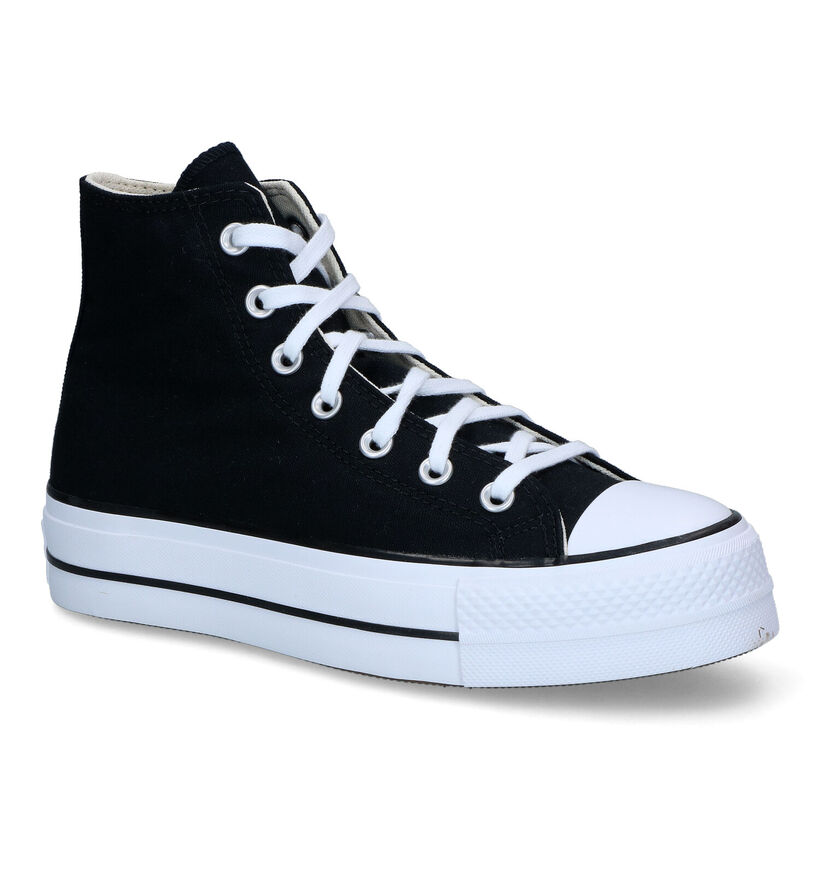 Converse Chuck Taylor All Star Plateform Zwarte Sneakers voor dames (335193)