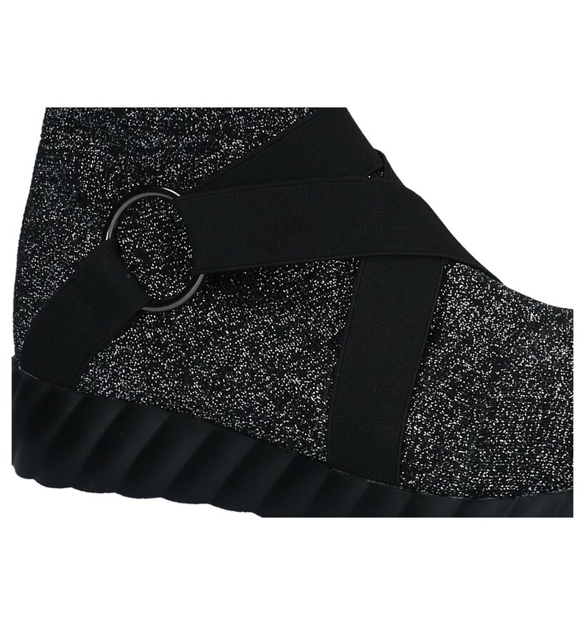 Uma Parker Slip-ons en Argent en textile (230533)