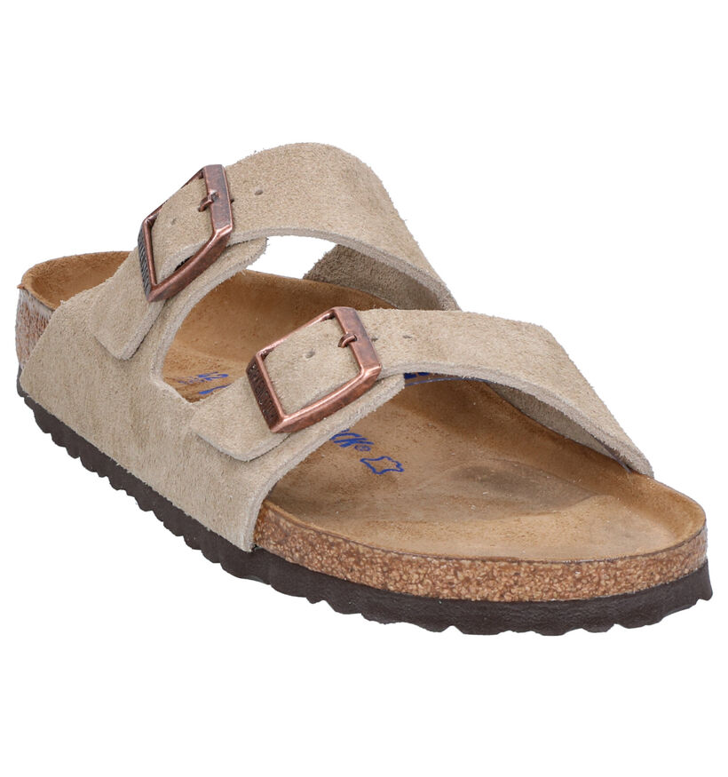 Birkenstock Arizona Grijze Slippers voor heren (330622)