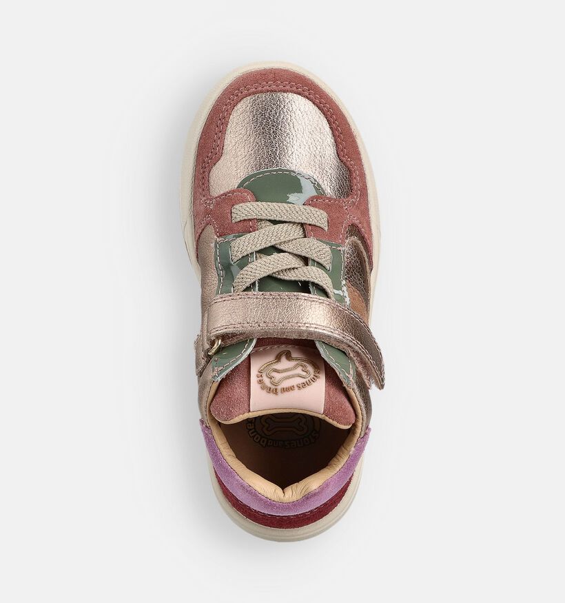 STONES and BONES Palmy Gouden/Roze Hoge Sneakers STONES and BONES Palmy Gouden/Roze Hoge Sneakers voor meisjes (362030) - geschikt voor steunzolen