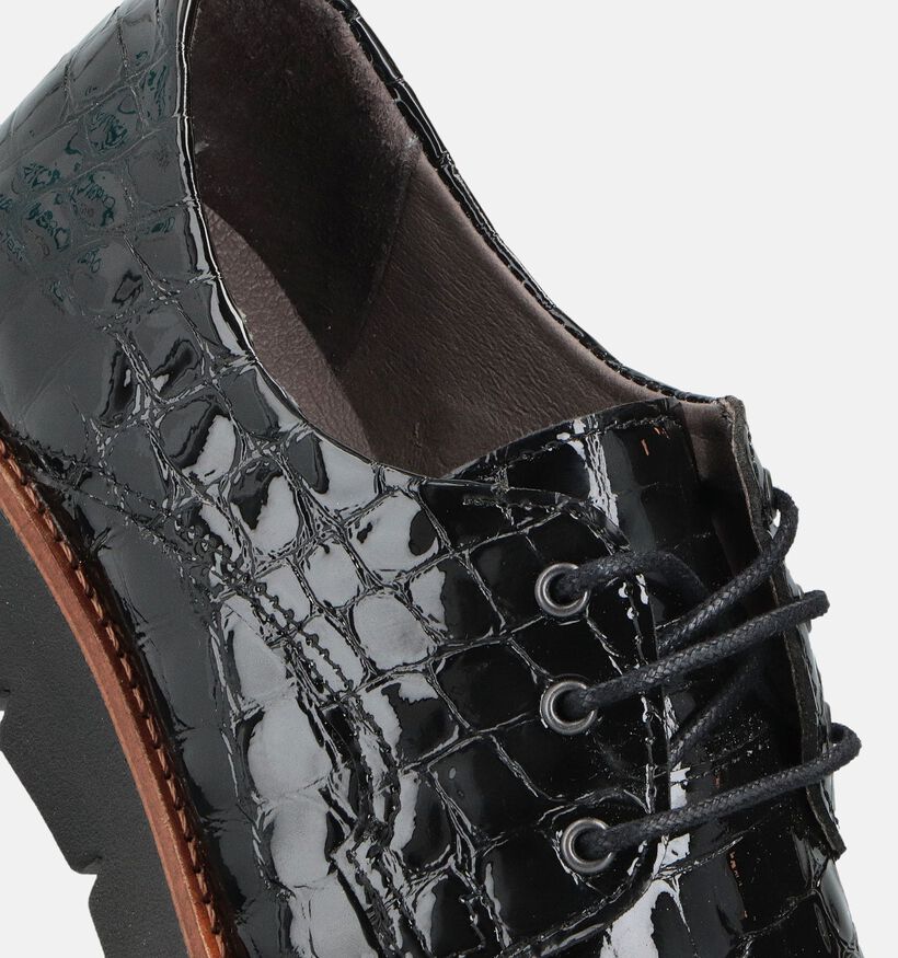 Solemade Zoe Chaussures &agrave; lacets en Noir pour femmes (380020) - pour semelles orthop&eacute;diques