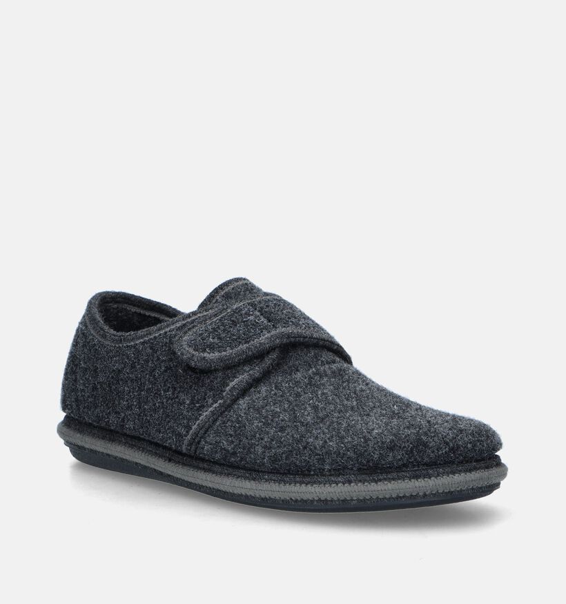 Torfs Home Pantoufles fermées en Noir pour hommes (349143)