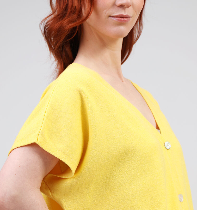 Laurent David Gele Cardigan voor dames (360194)