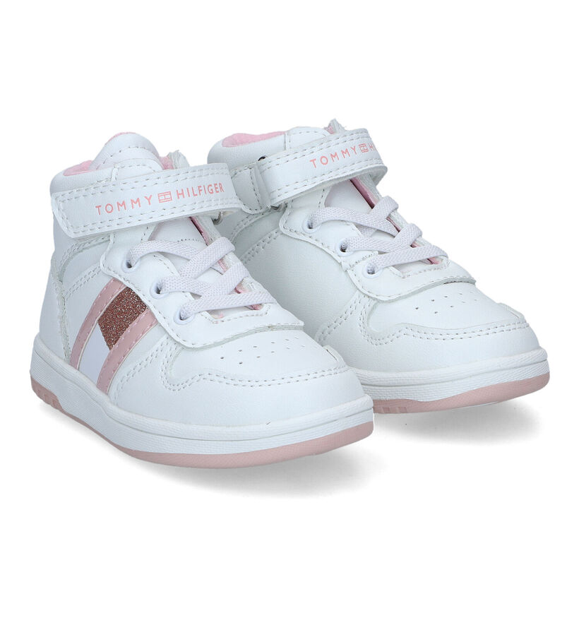 Tommy Hilfiger Baskets montantes en Blanc en simili cuir (314484)