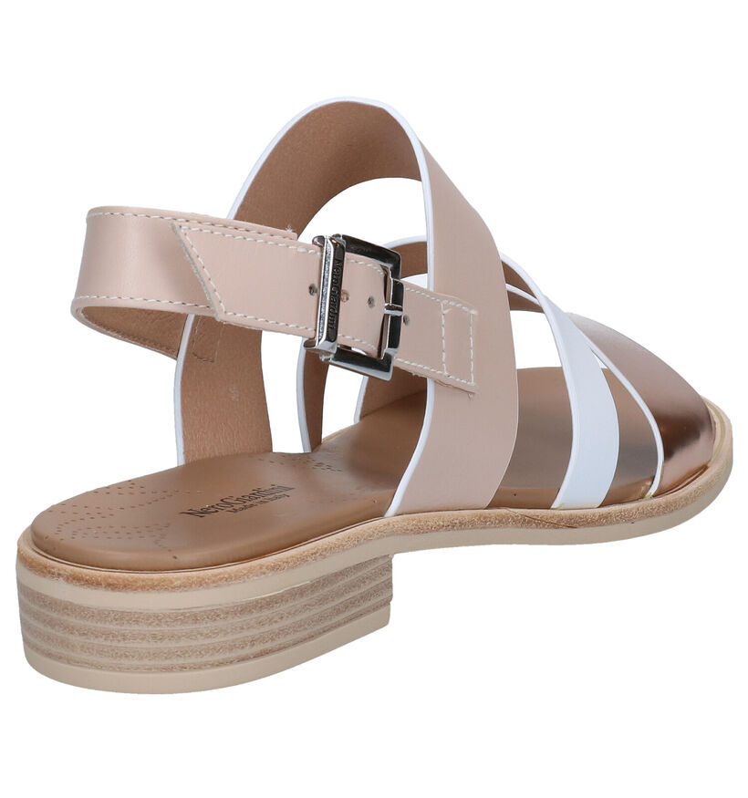 NeroGiardini Sandales plates en Taupe en cuir (292570)