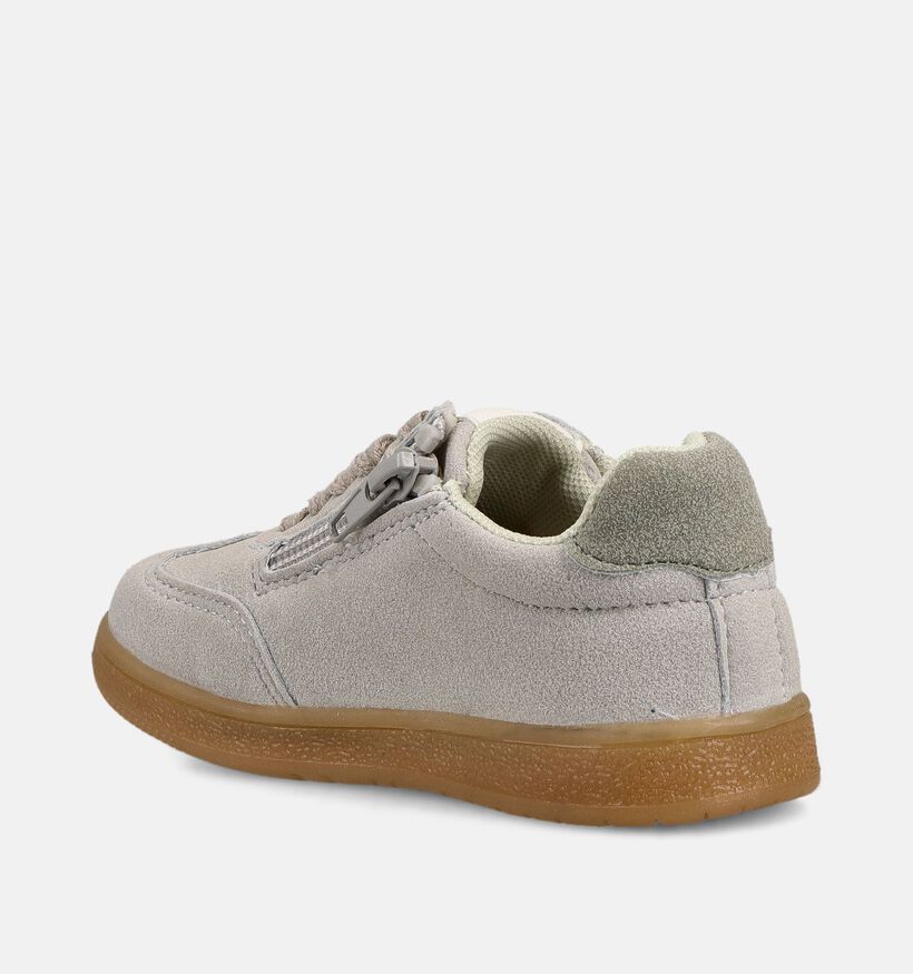 Milo & Mila Baskets en Gris pour filles, gar&ccedil;ons (371196) - pour semelles orthop&eacute;diques