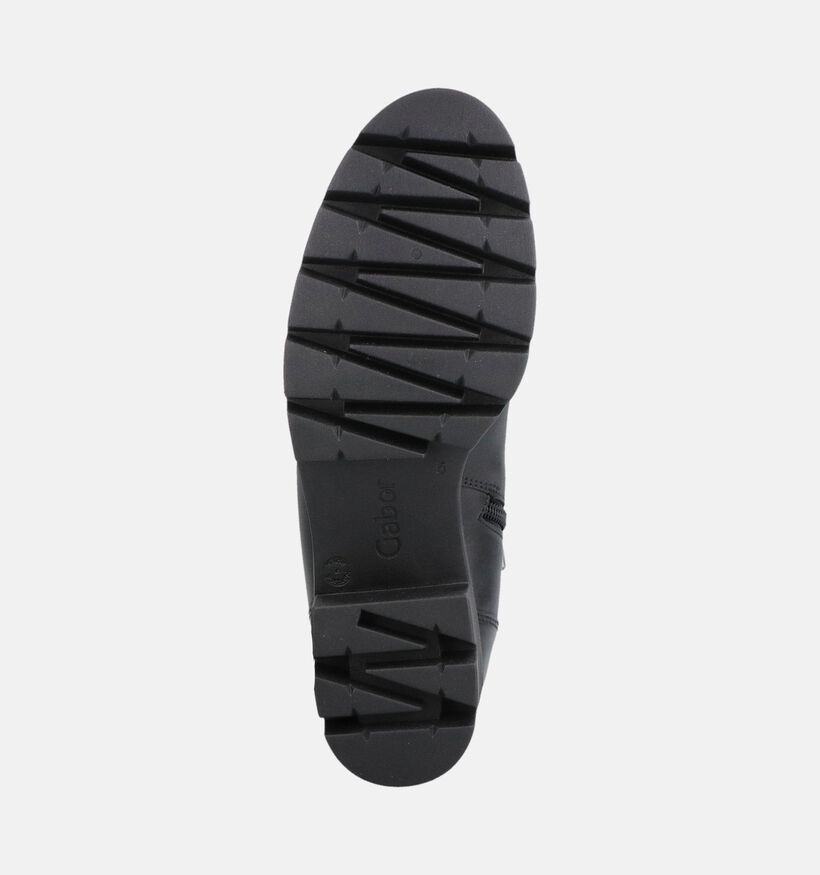 Gabor Comfort Zwart Boots met Veter en Rits voor dames (380062) - geschikt voor steunzolen